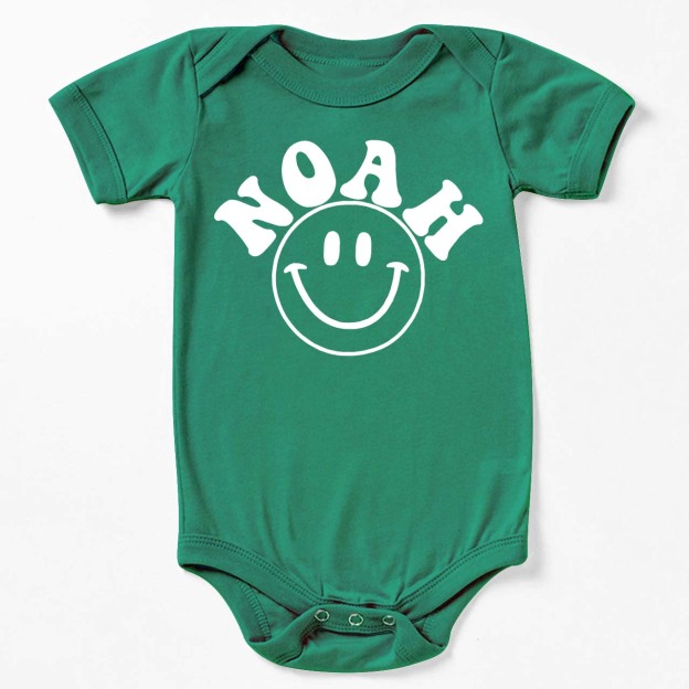 Custom Nickname Happy Bodysuit For Baby