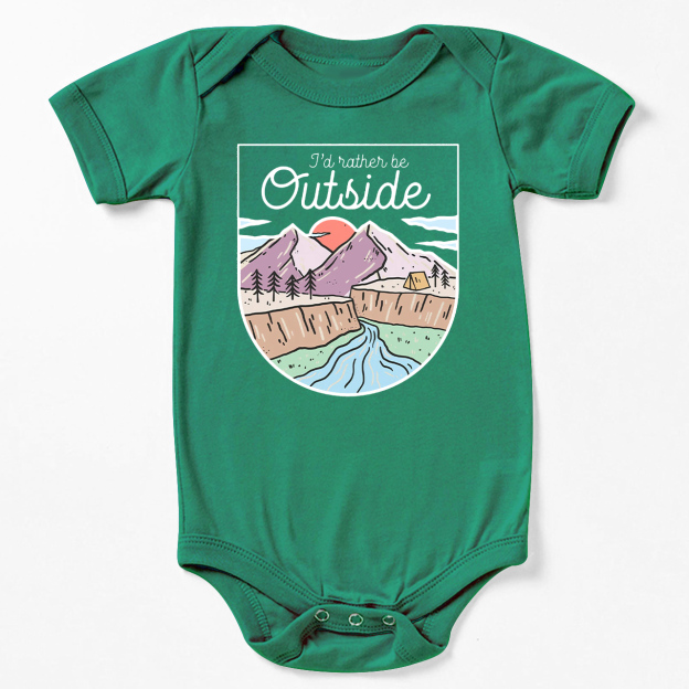 I'd Rather Be Outside Bodysuit For Baby