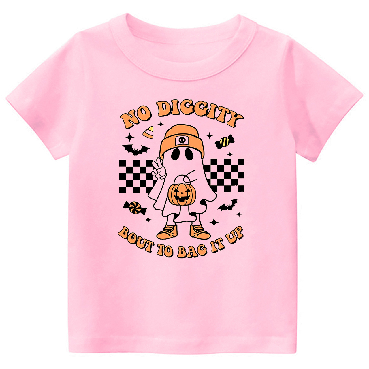 Halloween No Diggity Bout To Bag It Up Kids Shirt 