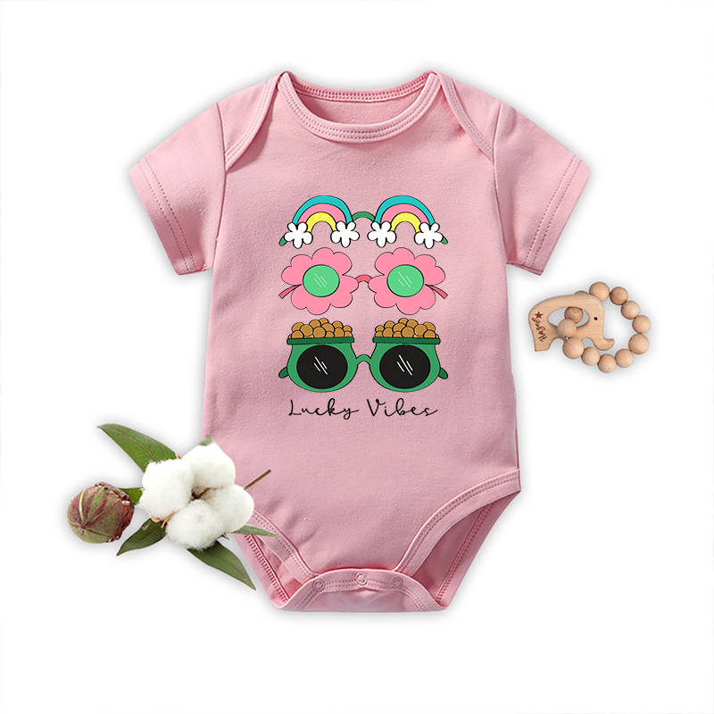 Lucky Vibes Bodysuit For Baby
