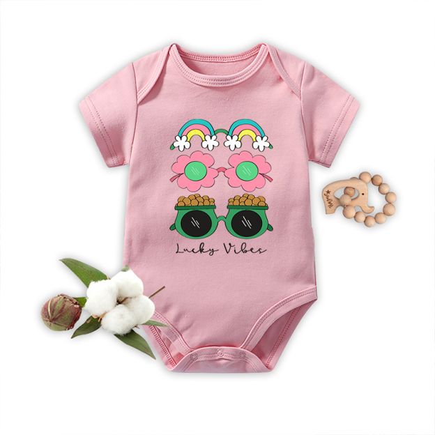 Lucky Vibes Bodysuit For Baby