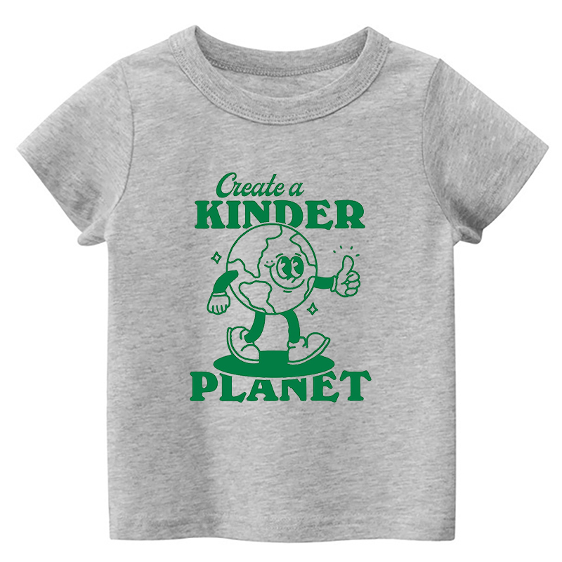 Create A Kinder Planet Retro Quote Toddler Shirt
