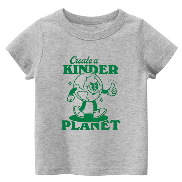 Create A Kinder Planet Retro Quote Toddler Shirt