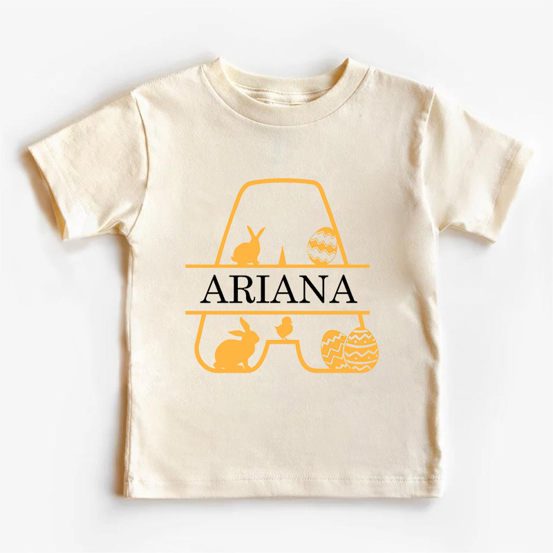 Personalized Initials Easter Toddler Shirt