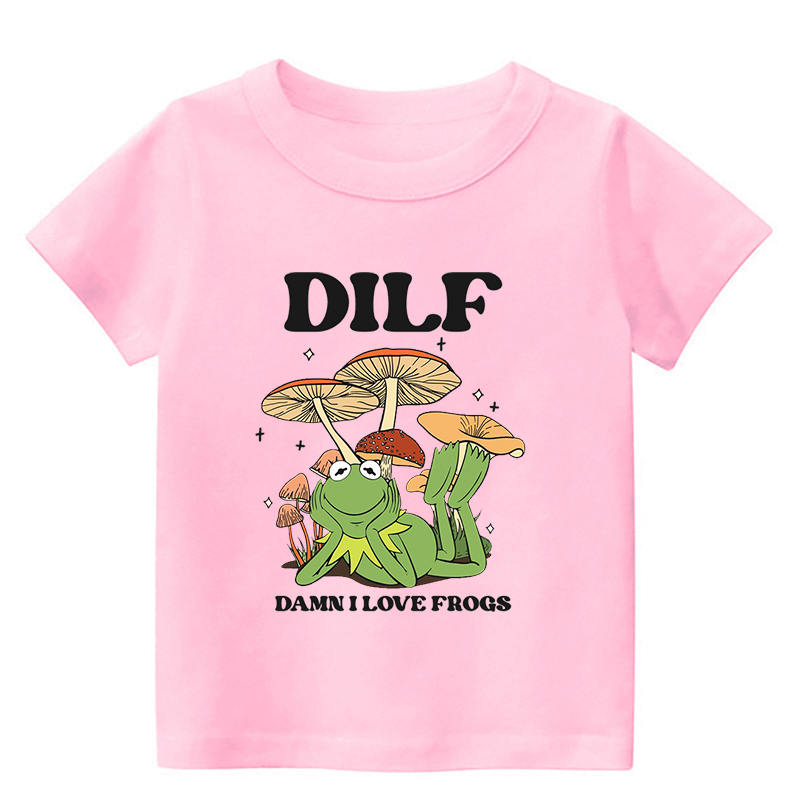 Damn I Love Frogs Dilf Toddler Shirt