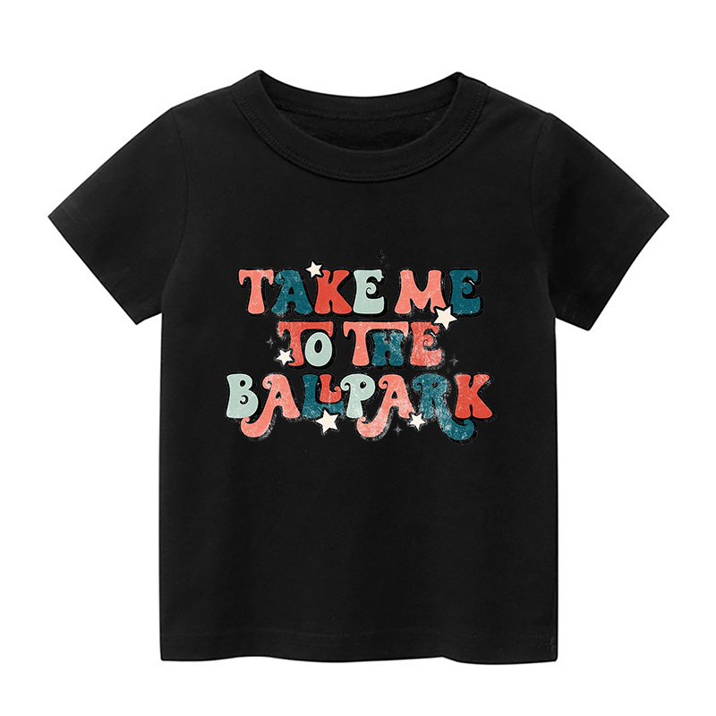 Take Me To The Ballpark Sports Kids Shirt
