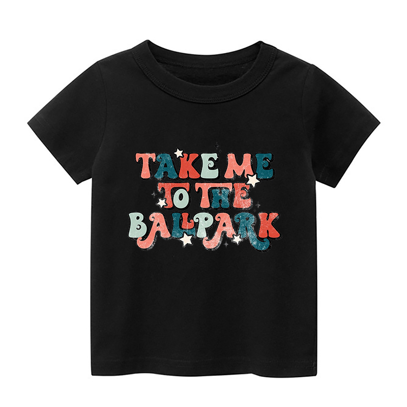 Take Me To The Ballpark Sports Kids Shirt