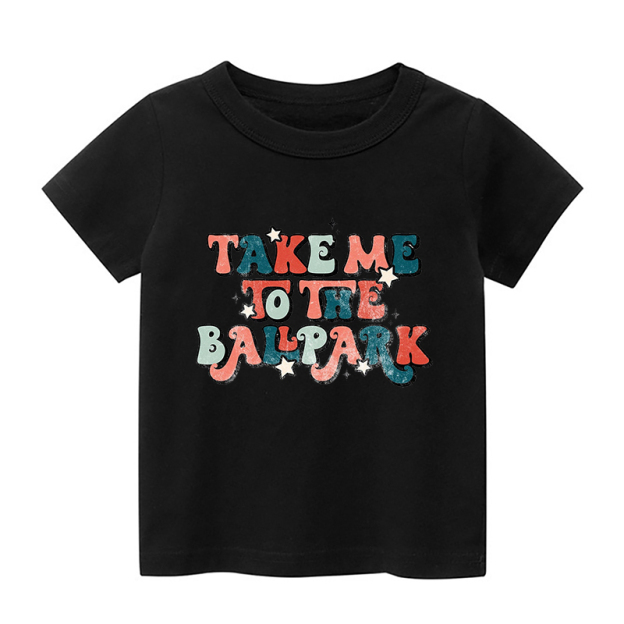Take Me To The Ballpark Sports Kids Shirt