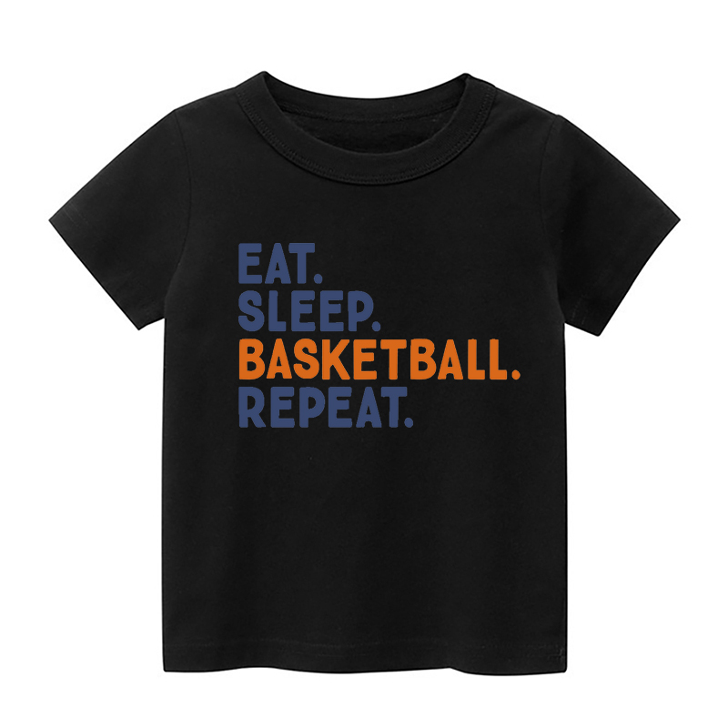 Eat Sleep Basketball Sports Kids Shirt