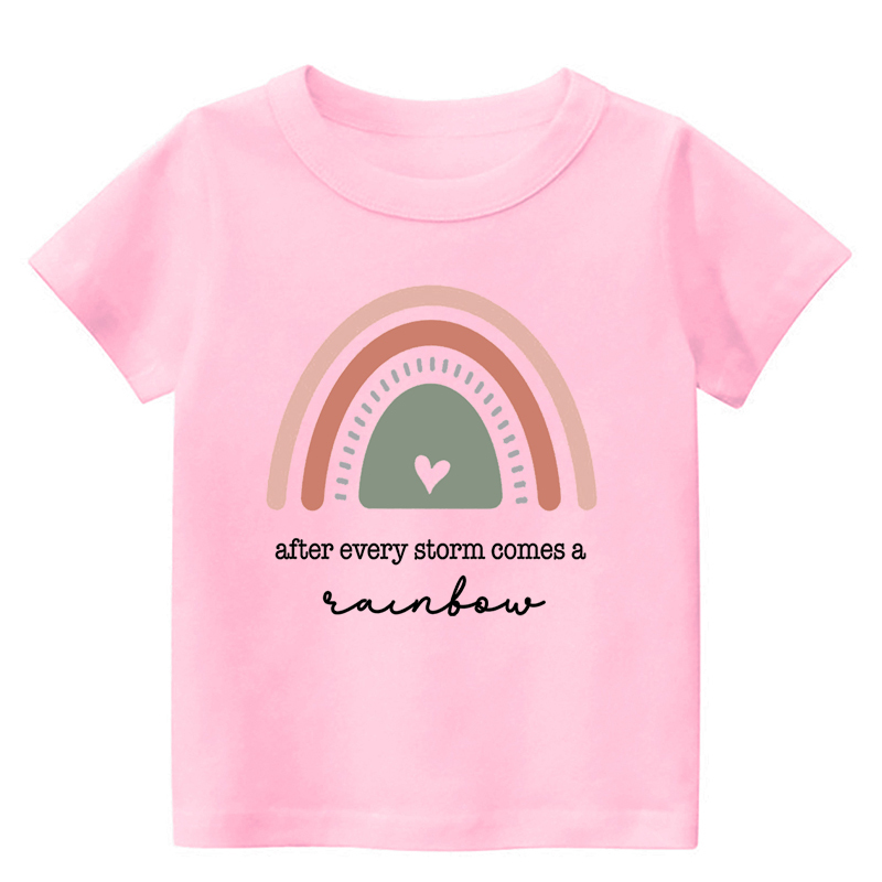 After Every Storm Comes A Rainbow Kids T-Shirt