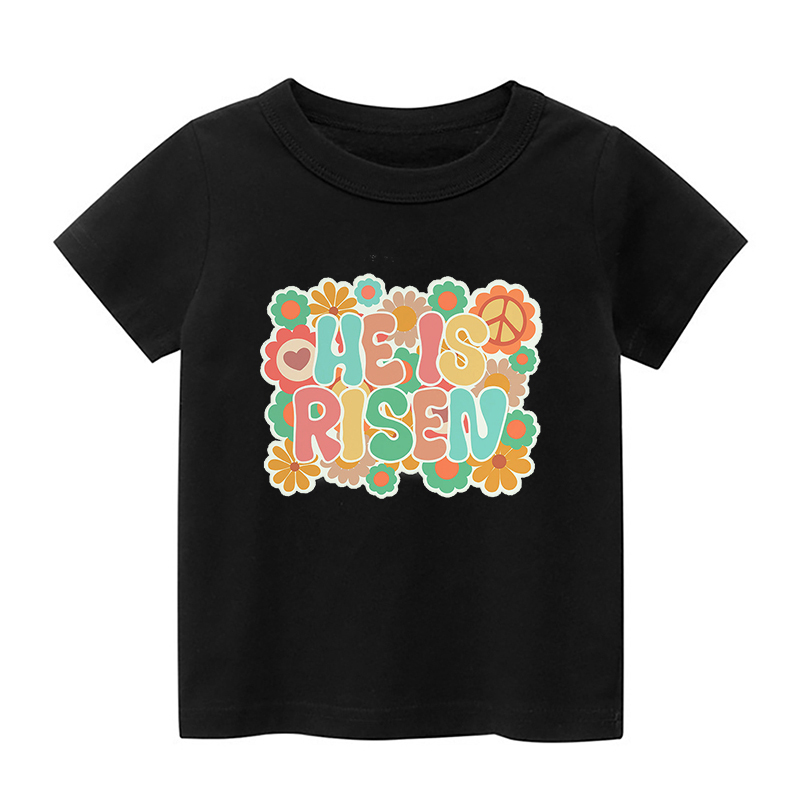 He Is Risen Kids Shirt