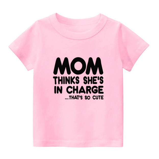 Mom In Charge Kids Shirt