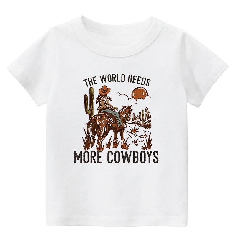 The World Needs More Cowboys Kids T-Shirt