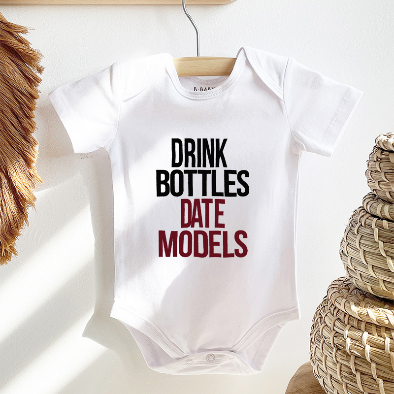 Drink Bottles Date Models Bodysuit For BabyBeepumpkin™