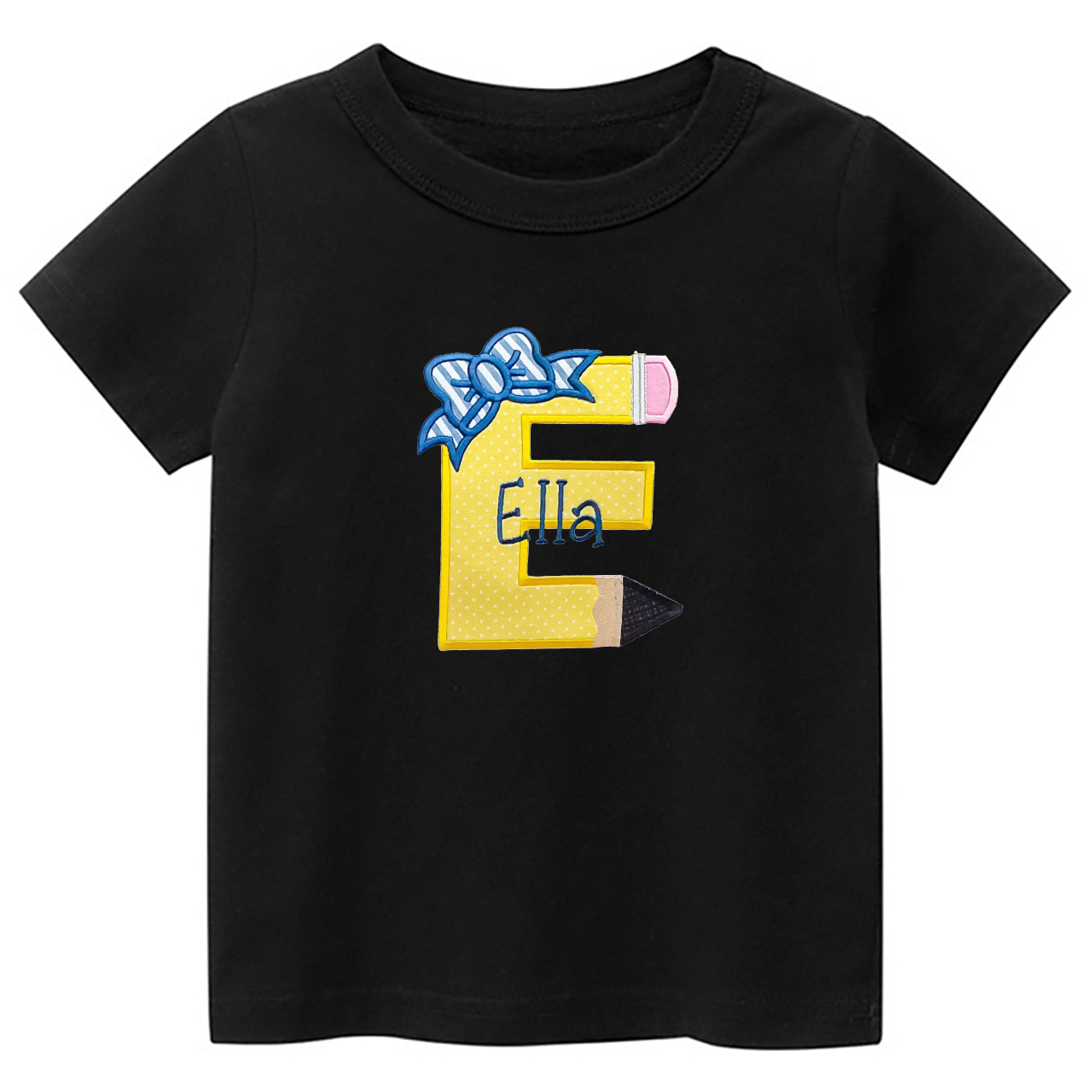 Personalized Pencil Name School Kids T-shirts