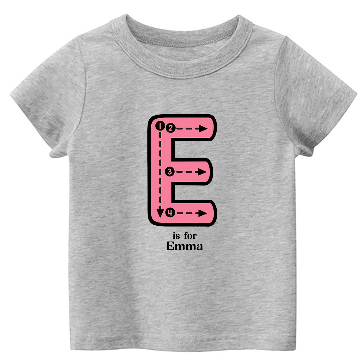 Personalized N Is For Name Tracing Alphabet Kids Shirts