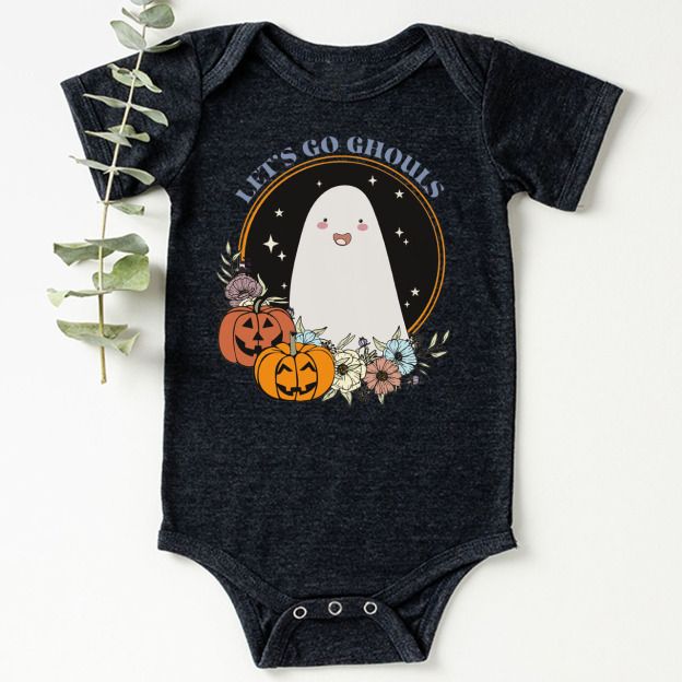 Let's Go Ghouls Halloween Baby Bodysuit
