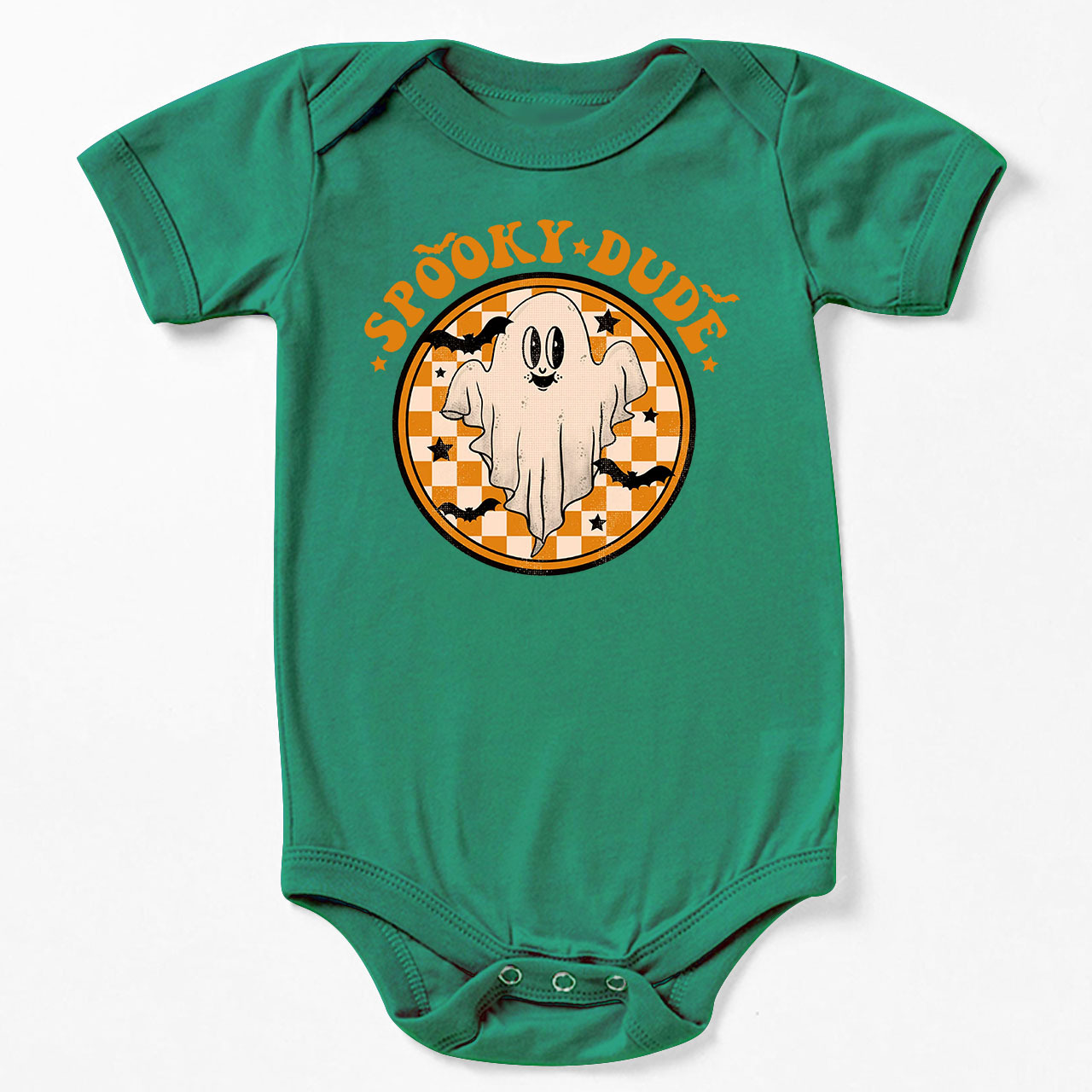 Retro Halloween Spooky Dude Fall Baby Bodysuit