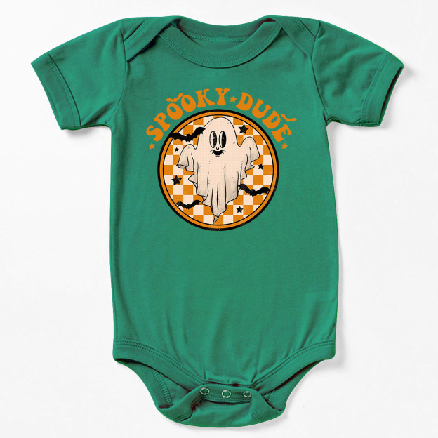 Retro Halloween Spooky Dude Fall Baby Bodysuit