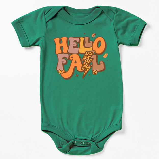 Hello Fall Cute Baby Bodysuit