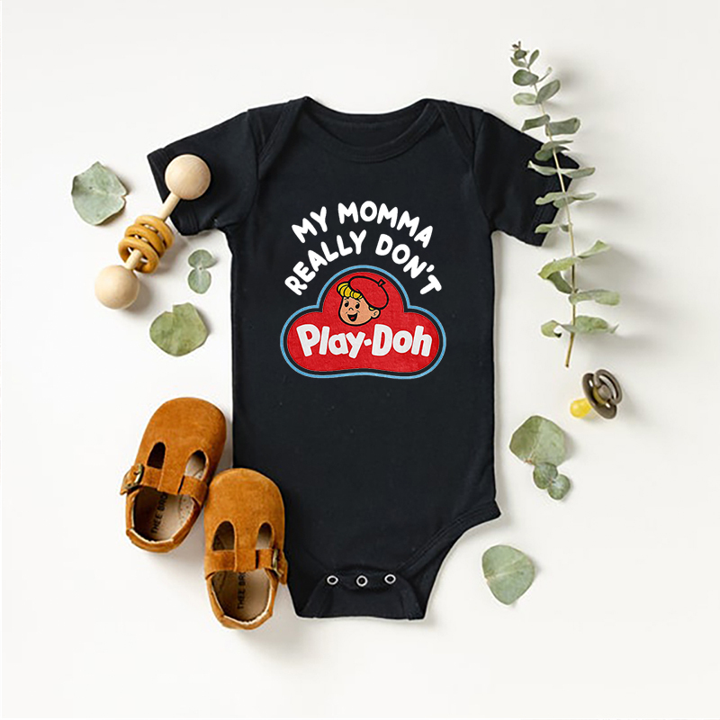 My Momma Really Don't Play-Doh Baby Bodysuit