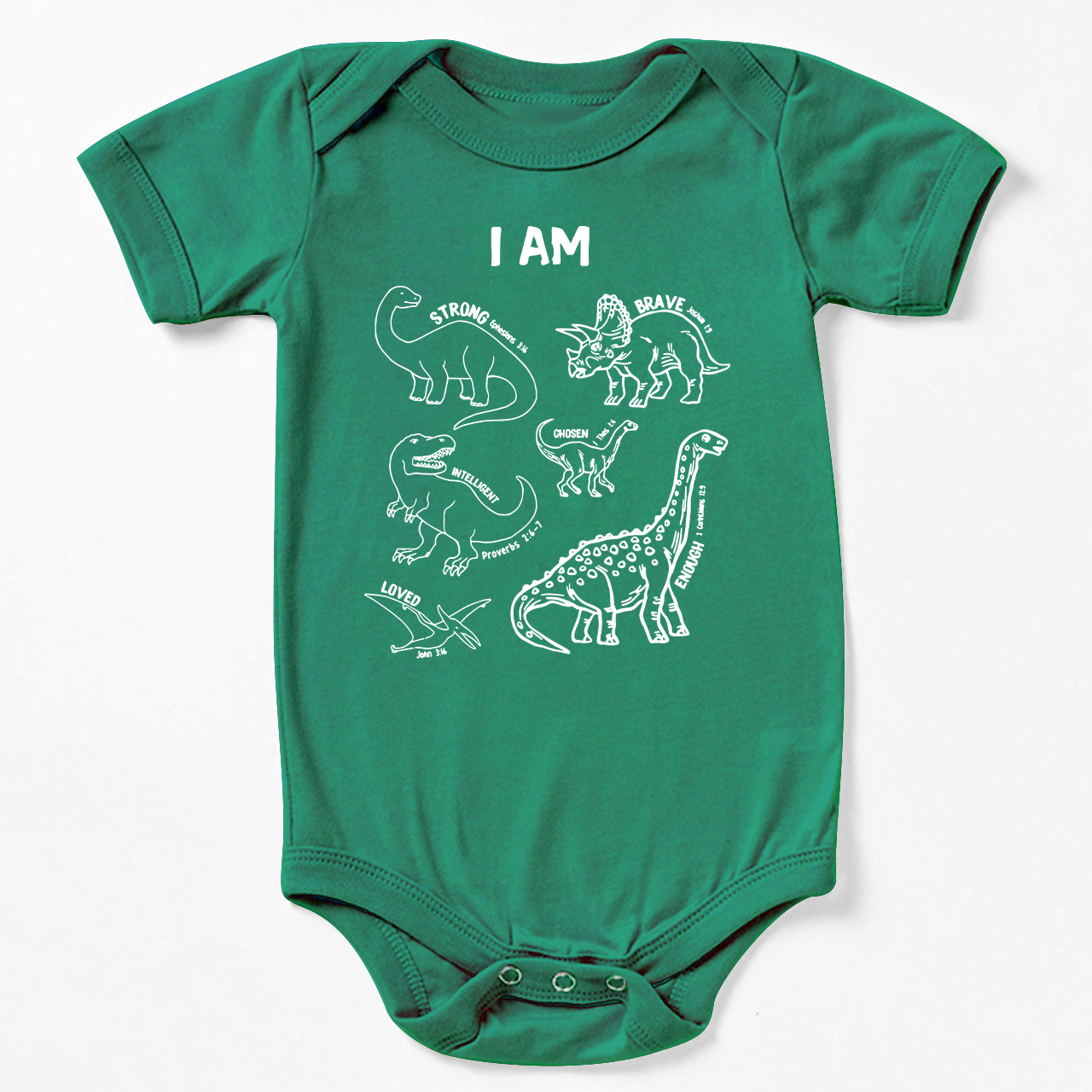 Dinosaurs Affirmation Words Bodysuit