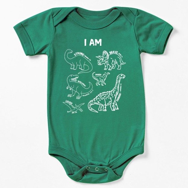 Dinosaurs Affirmation Words Bodysuit