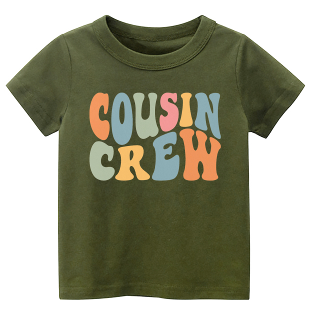 Retro Cousin Crew Shirts For Kids