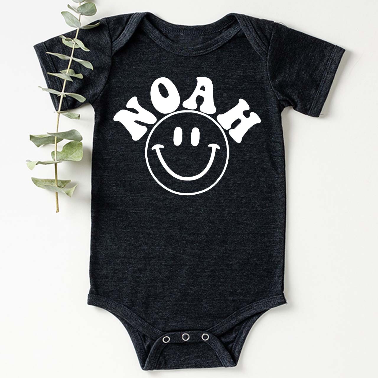 Custom Nickname Happy Bodysuit For Baby