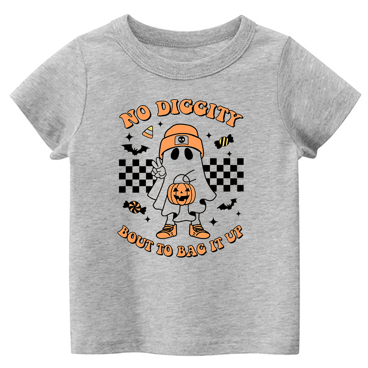 Halloween No Diggity Bout To Bag It Up Kids Shirt 