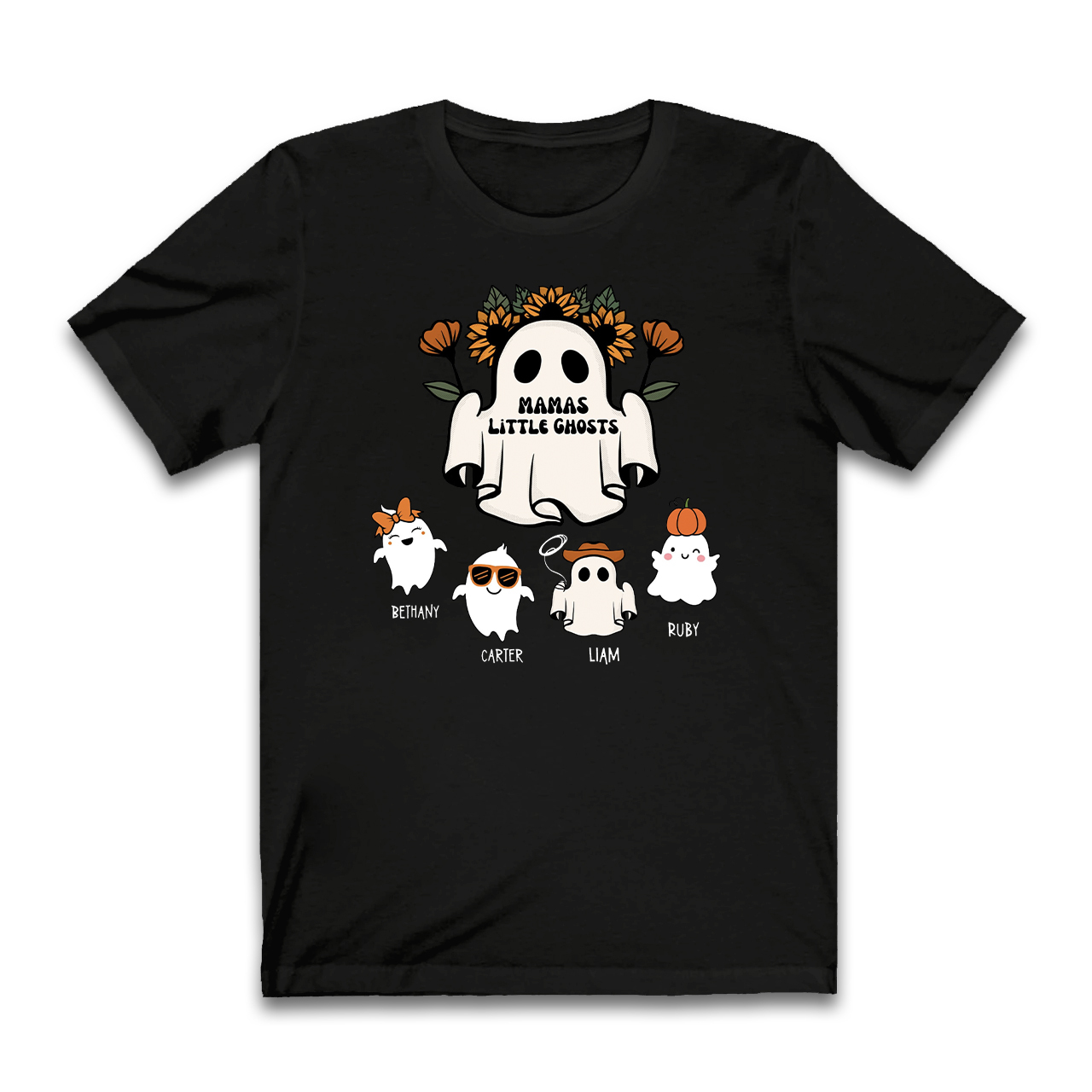 Personalized Cute Ghost Halloween Shirts For Mama