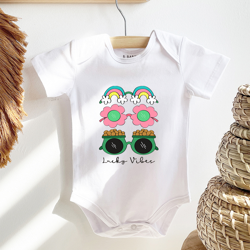 Lucky Vibes Bodysuit For Baby