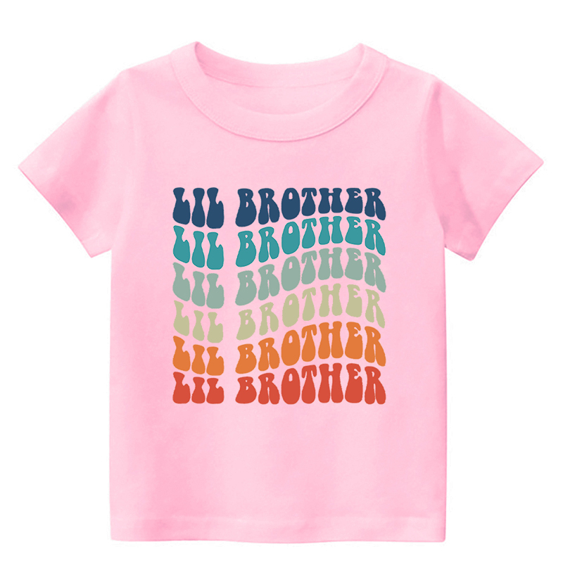 Retro Lil Brother Kids T-Shirt