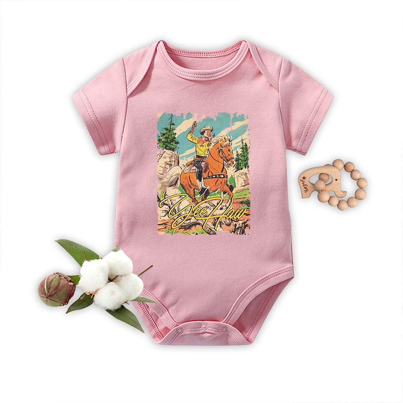 Yeehaw Cowboy Bodysuit For Baby