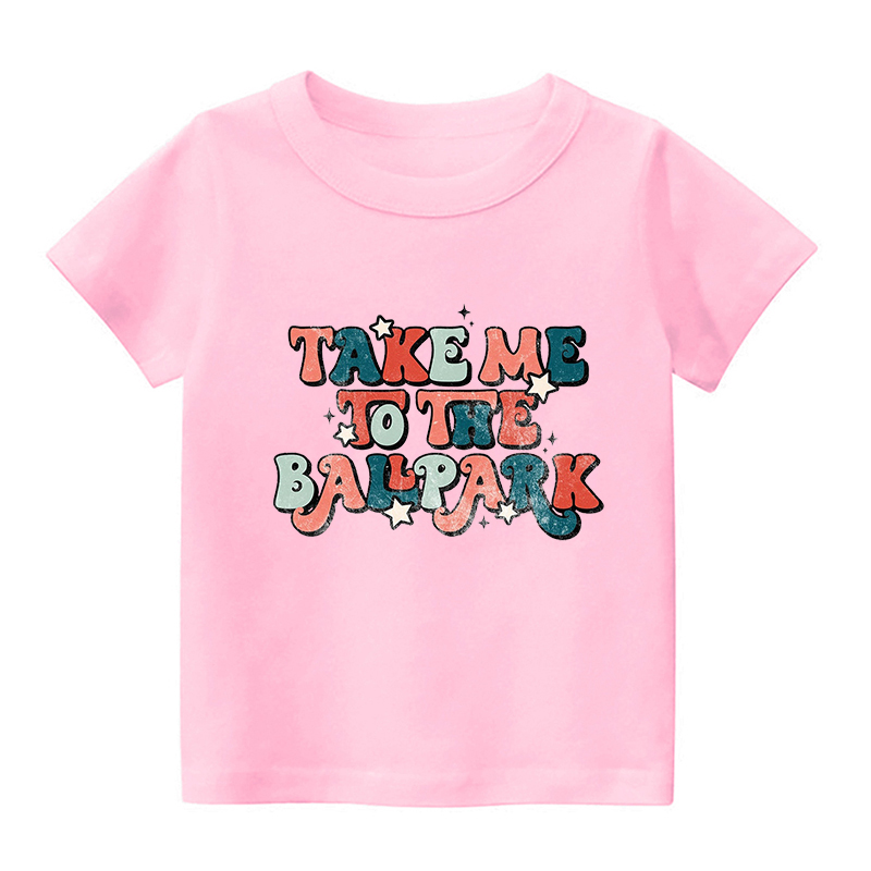 Take Me To The Ballpark Sports Kids Shirt