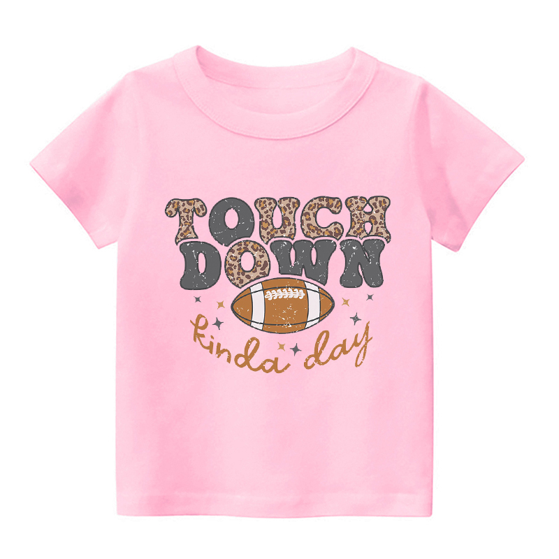 Touch Down Football Kinda Day Kids Shirt