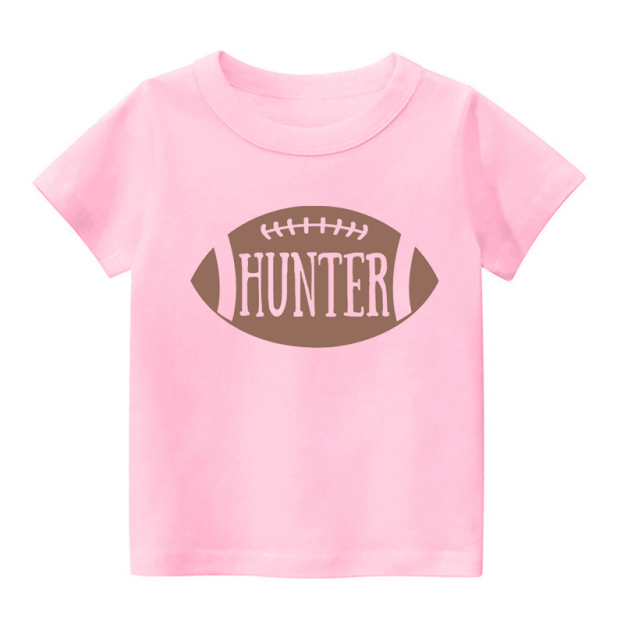 Personalized Football Name Kids Shirt
