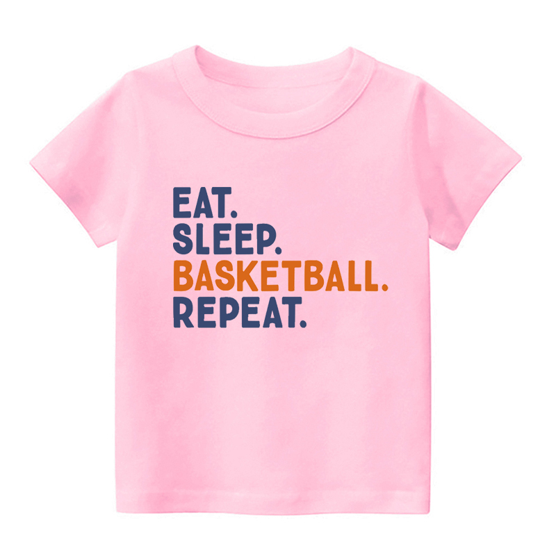Eat Sleep Basketball Sports Kids Shirt