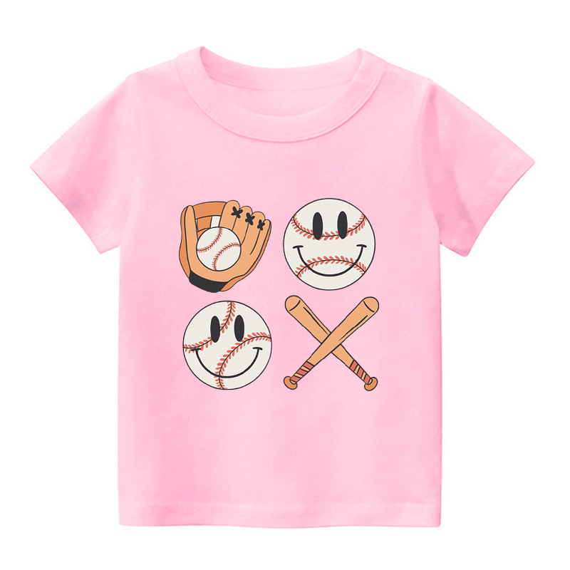 Baseball Vibes Baseball Bat Sports Kids Shirt