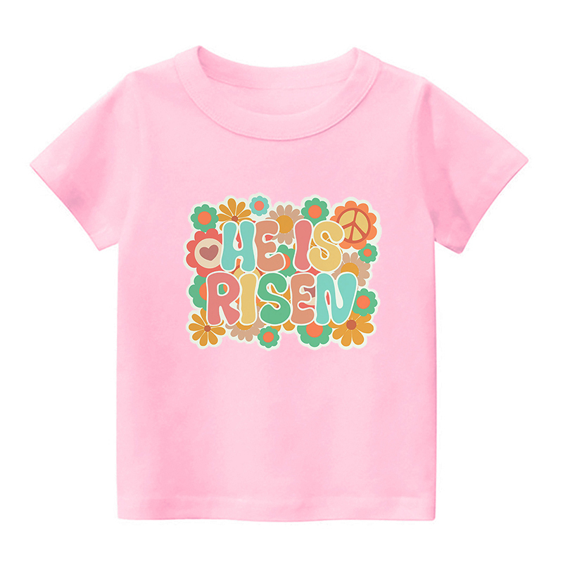 He Is Risen Kids Shirt