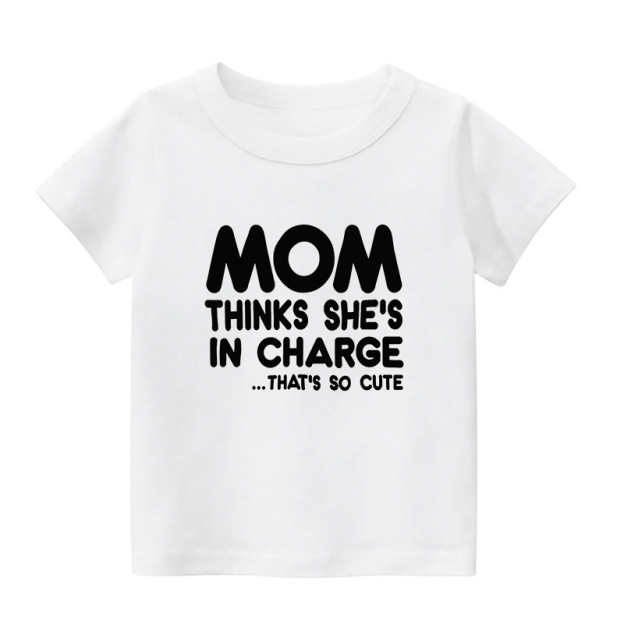 Mom In Charge Kids Shirt