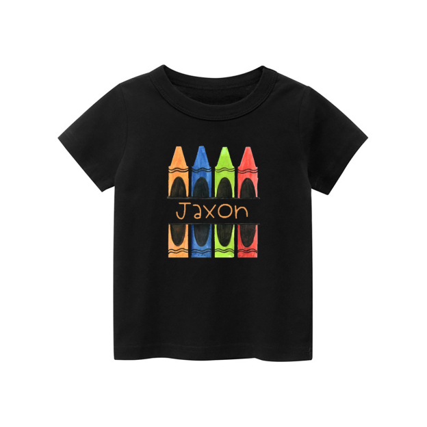 Personalized Colored Pencils Name T-Shirts