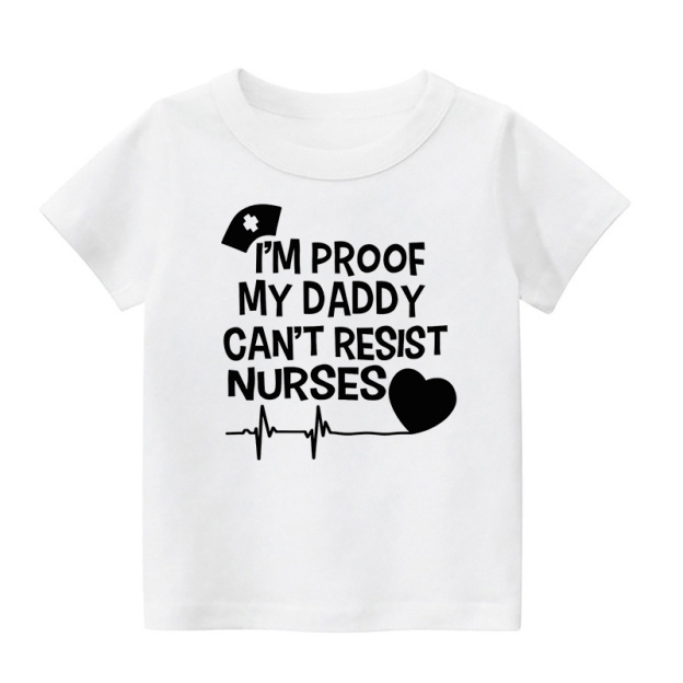 Daddy Can't Resist Nurses Kids Shirt