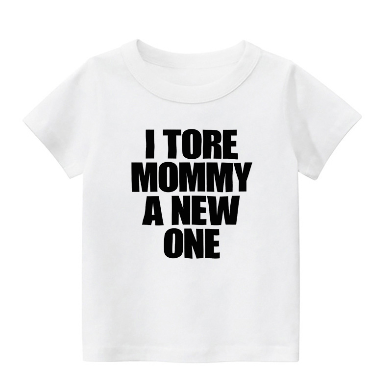 I Tore Mommy A New One Kids Shirt