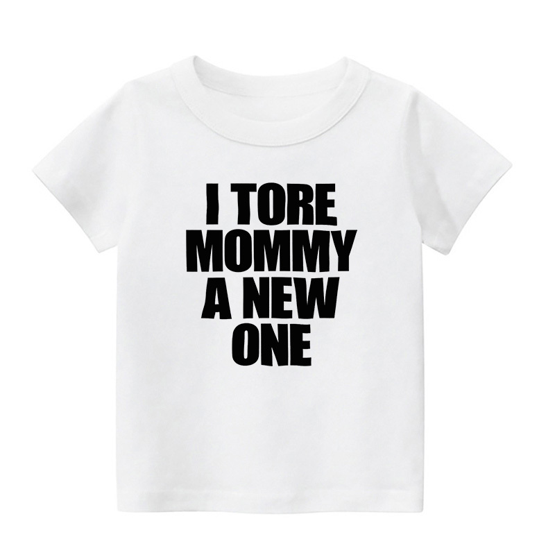I Tore Mommy A New One Kids Shirt