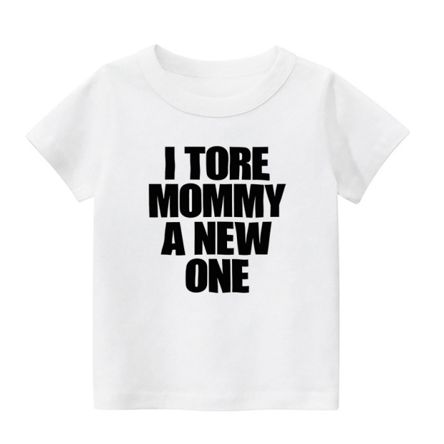 I Tore Mommy A New One Kids Shirt