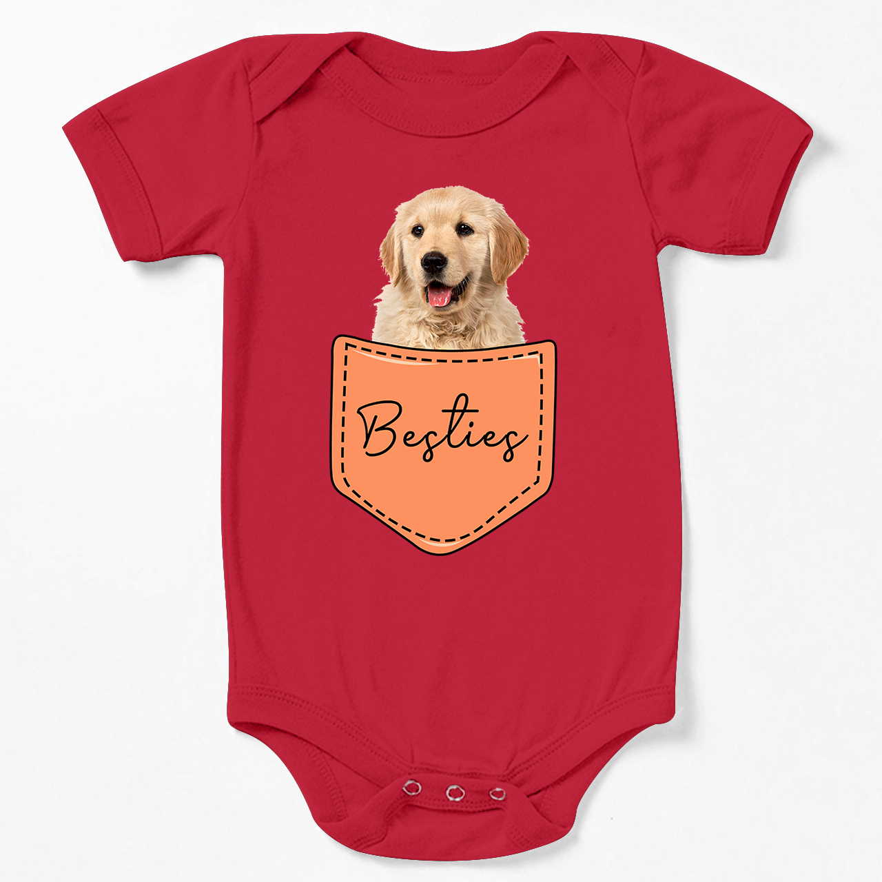 Personalized Pocket Pet Baby Bodysuit
