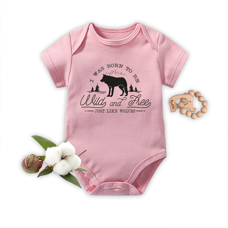 Wild And Free Just Like Wolves Baby Bodysuit