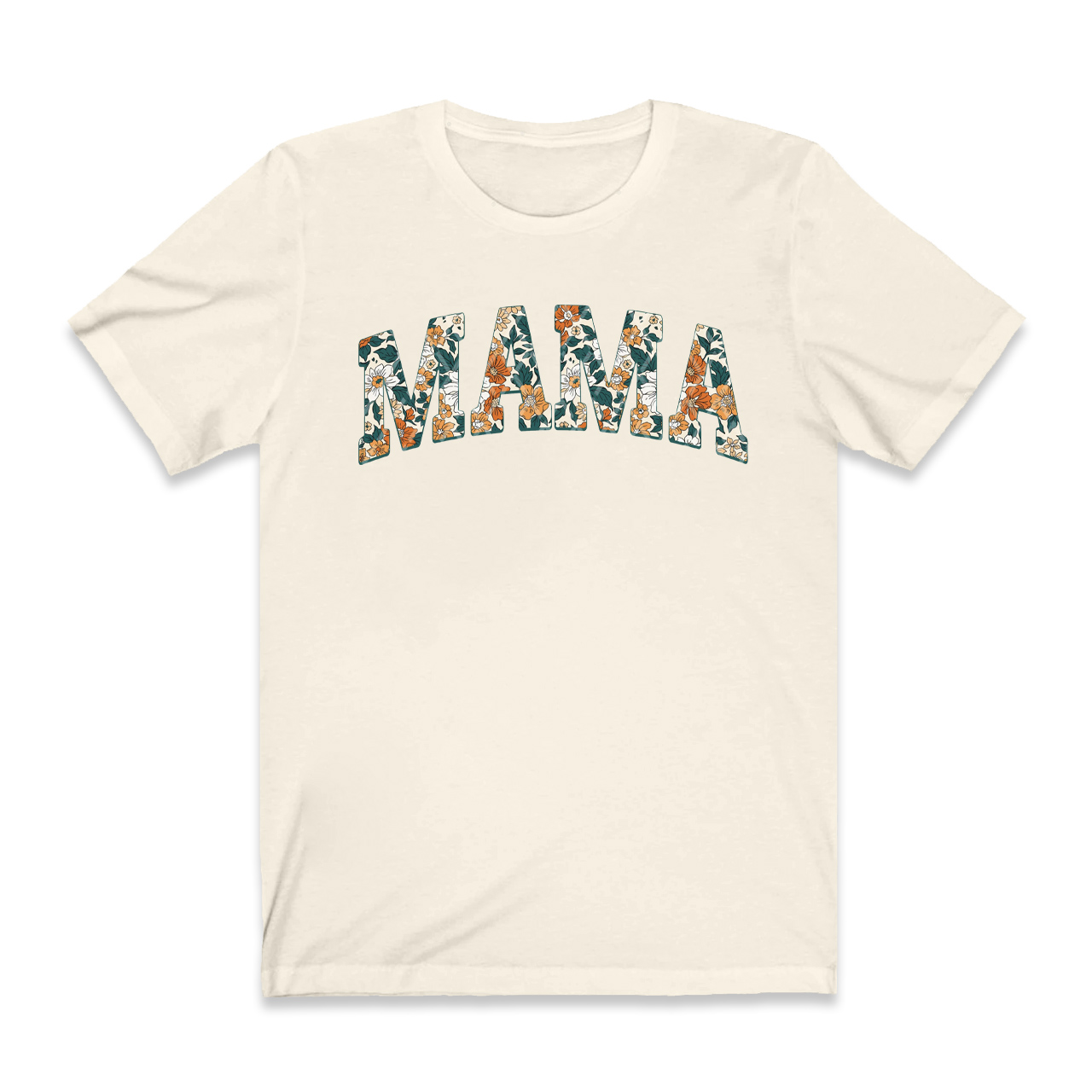 Summer Floral Mama Retro Mom Shirt