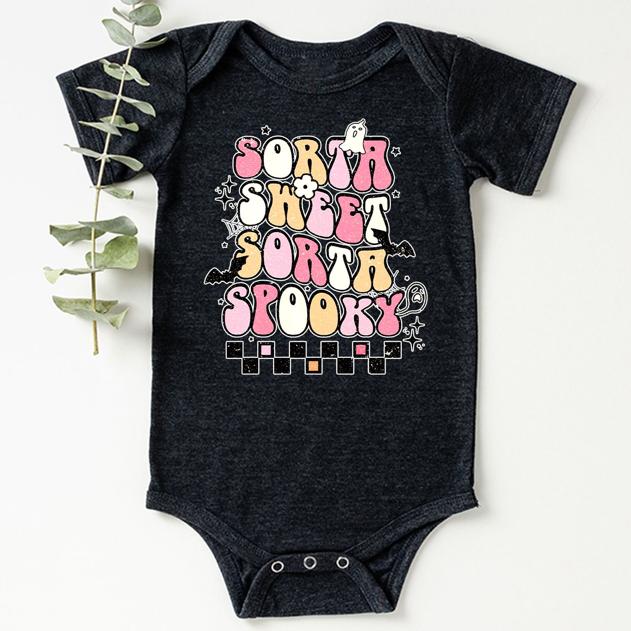 Sorta Sweet Sorta Spooky Halloween Baby Bodysuit